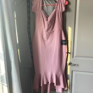 Pale pink, lulus dress, size L with tags